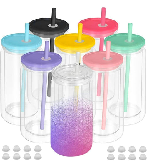 16 oz acrylic snow globe tumbler