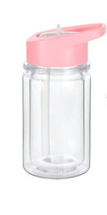 kids 10 oz plastic Transparent Snow Globe Tumbler