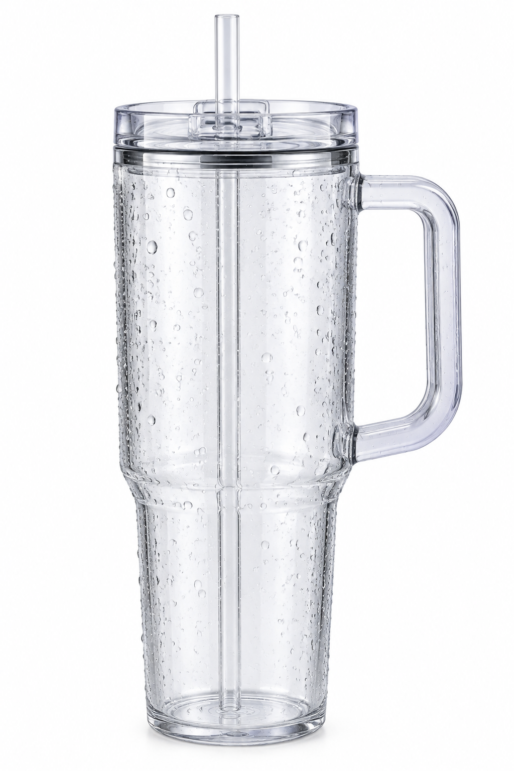 Acrylic Transparent 40 oz Snow Globe Tumbler